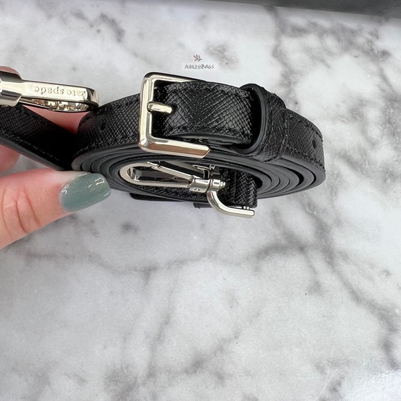 Kate Spade Staci Medium Satchel & Large Slim Bifold Wallet Set In Black - Picture 9 of 15